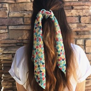 Multicolored Leaves Hair Scarf